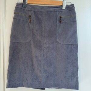 J.McLaughlin Gray Pencil Skirt Zipper Pockets Career Business‎ Casual Women's 4